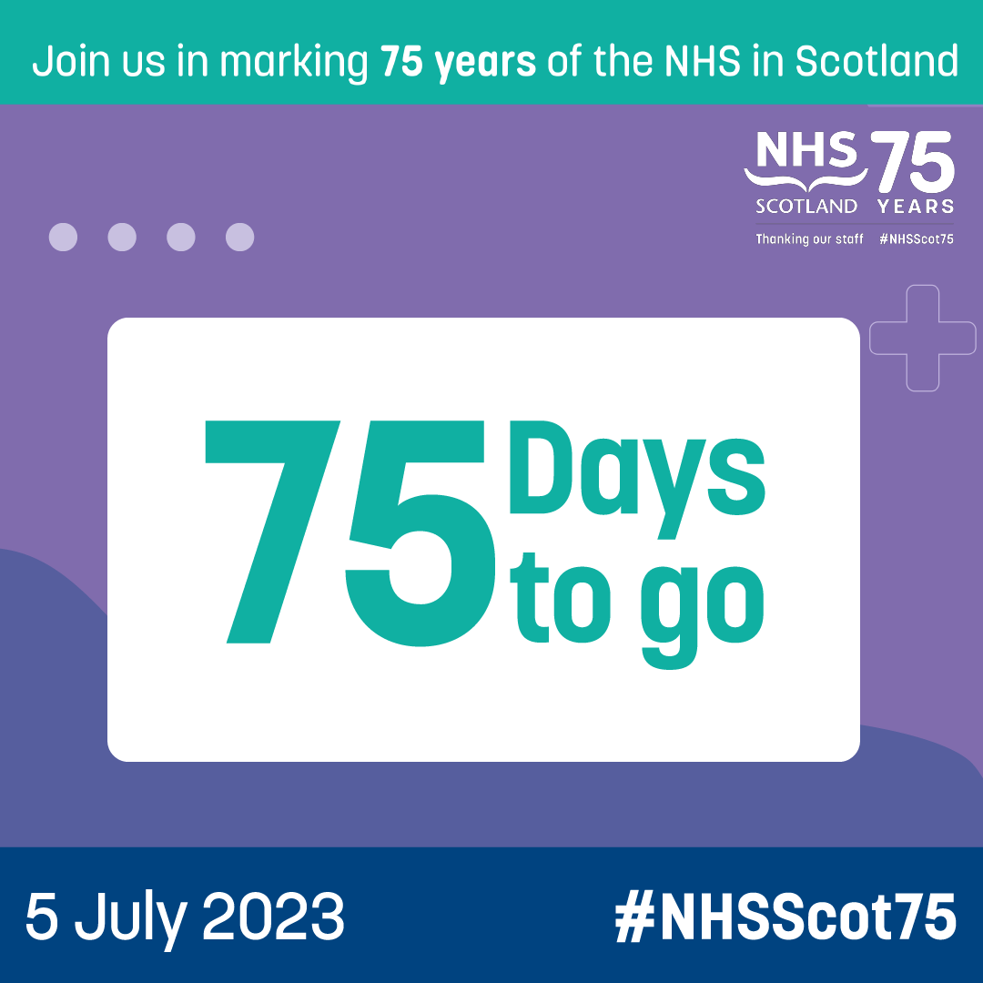 5 July 2023 marks the 75th Anniversary of the NHS in Scotland. Over its 75 years, the NHS has continually adapted and responded in order to meet the health and care needs of the people of Scotland. #nhsscot75