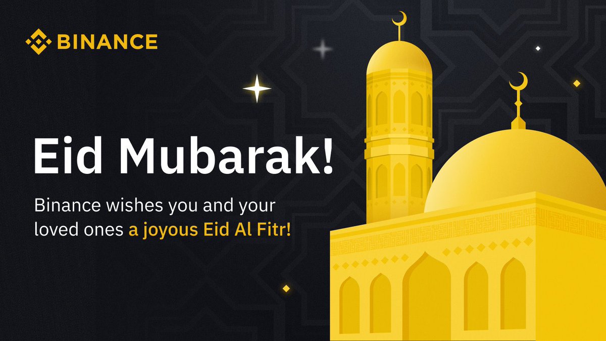 BinanceAfrica's tweet photo. Eid Mubarak from #Binance  to all those who celebrate! https://t.co/aDVikRlWfP