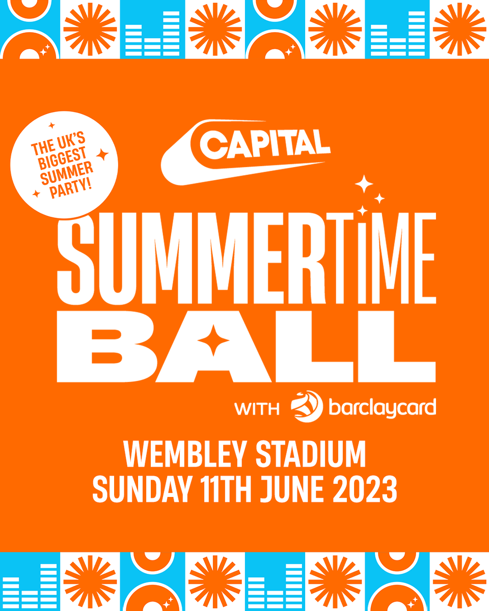 the uk's biggest summer party is ☀️back☀️ at Wembley Stadium on Sunday 11th June! #CapitalSTB 🎟️ tickets will be available on @globalplayer: global-player.onelink.me/Br0x/STB23Tick…