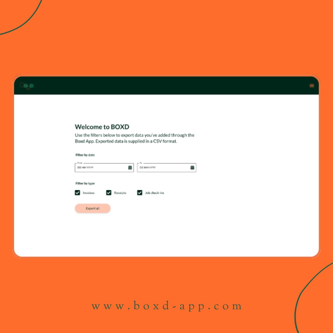 Did you know the BOXD app can save a whole day each month on admin? And it's only £5.99 per month!  Leaving you more time to earn more money. 

Try it for free today!