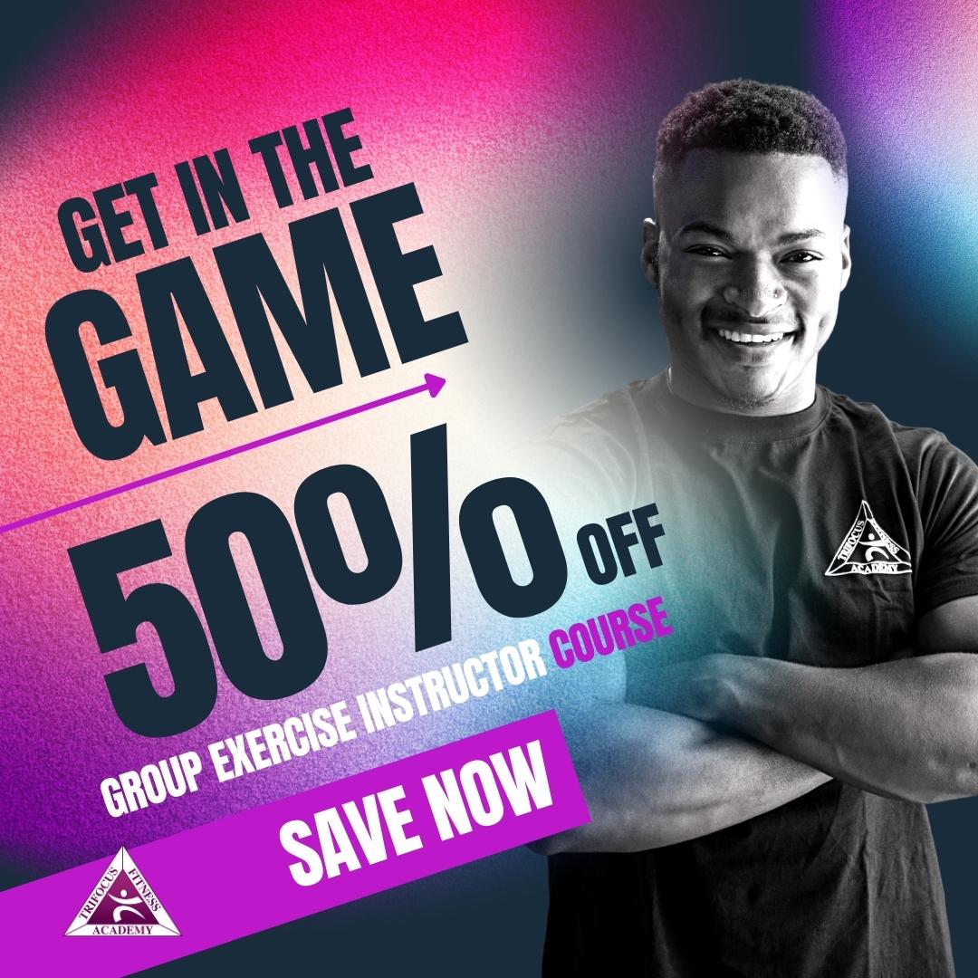 Get fit with friends! 50% off our Group Exercise Package. 

Learn a variety of modalities and apply your skills to different niches. 

Enrol Now✒️

trifocusfitnessacademy.co.za/courses/group-… 
#trifocusfitnessacademy #groupexercise #exercisedonetomusic #aerobics #bootcamp #indoorcycling