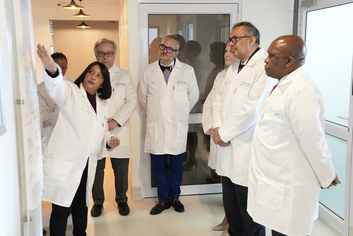WHO South Africa (@whosouthafrica) on Twitter photo <a href="/DrTedros/">Tedros Adhanom Ghebreyesus</a> visited Afrigen and had a tour of the facility, joined by the <a href="/HealthZA/">National Department of Health</a> Minister, Joe Phaahla. It was an informative experience, witnessing the progress Afrigen has made from the last time he visited Afrigen 13 months ago
#HealthForAll #mRNATT2023 <a href="/DrTedros/">Tedros Adhanom Ghebreyesus</a> visited Afrigen and had a tour of the facility, joined by the <a href="/HealthZA/">National Department of Health</a> Minister, Joe Phaahla. It was an informative experience, witnessing the progress Afrigen has made from the last time he visited Afrigen 13 months ago
#HealthForAll #mRNATT2023
