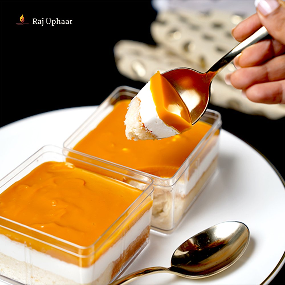 RajUphaar's tweet photo. This is the season to officially go all out on our favourite fruit, Mango. Our lip-smacking Mango pudding does not disappoint in living out your #Mango dreams!🥭

Don’t miss out! Available for Mumbai folks.

To place an order for Mango Pudding, kindly WhatsApp on +91 8469099880. https://t.co/vVrIsPGe07