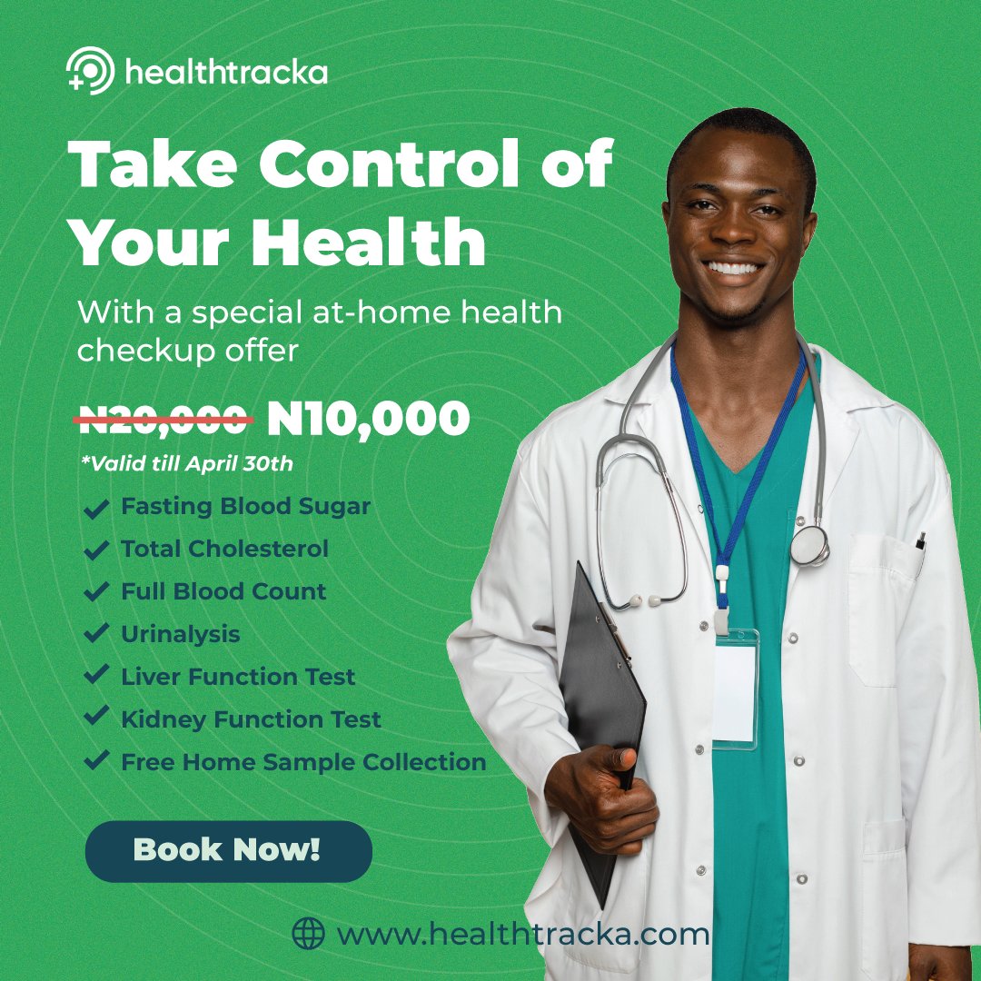 healthtracka's tweet photo. Take control of your health with our Full Body Check-Up Test package!
Get a 50% discount until April 30th. Don't wait until you're sick to prioritize your well-being. Book your appointment now and invest in yourself.
#HealthTracka #FullBodyCheckUp #WellnessJourney https://t.co/OTvfVsrM48