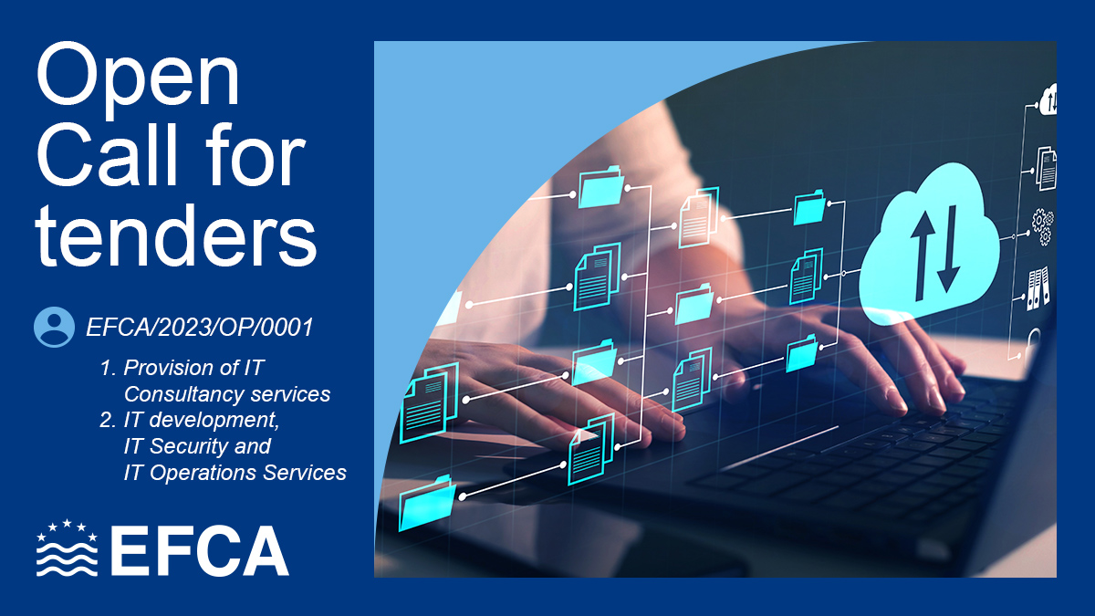 EFCA_EU's tweet image. We have launched a new #CallForTender to provide the Agency with services of : 
✔️Lot 1⃣  #IT Consultancy 
✔️Lot 2⃣  #IT development, Security &amp;amp; Operations

The submission deadline is 25/05/2023 📆 

Find all details at @EUTenders 

👉 bit.ly/3URBBxH