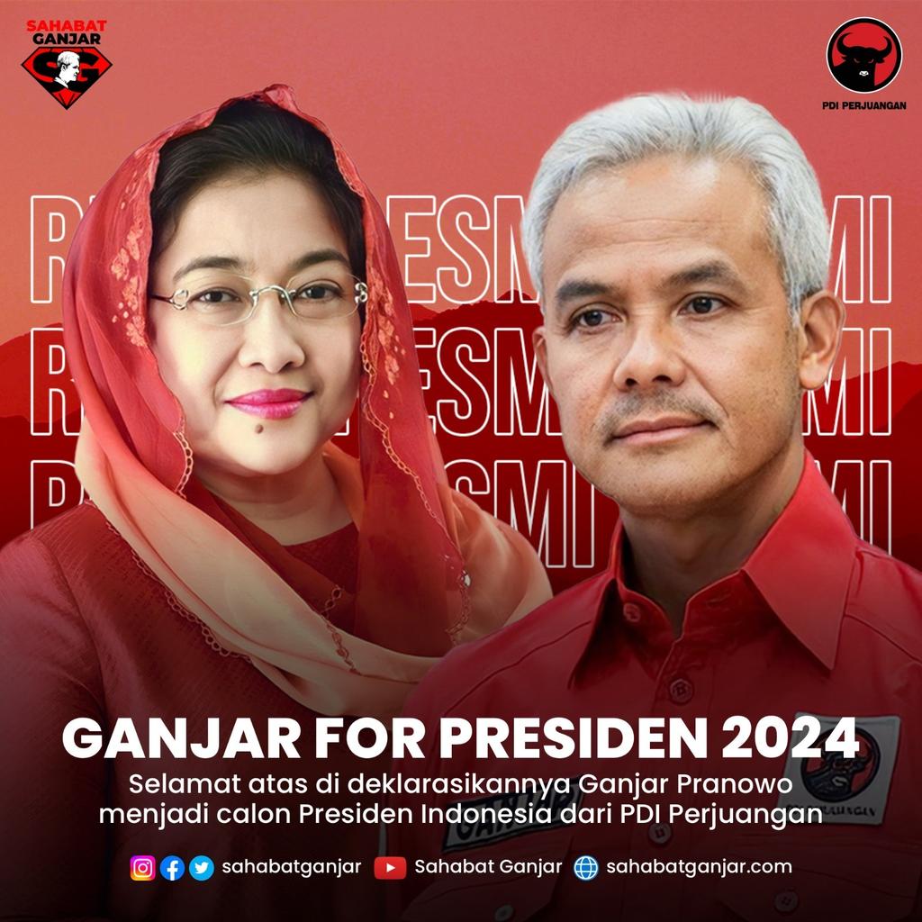 Alhamdulillah... 
Tapi ingat ya teman² relawan, perjuangan kita belum selesai, tapi justru perjuangan kita baru akan dimulai. Kita harus makin kompak dan terus mengkampanyekan sosok Ganjar Pranowo ke masyarakat lewat kegiatan² yang positif.
#GanjarCapresPDIP