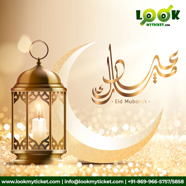 lookmyticket's tweet photo. Eid is the festival of celebration, brotherhood, and joy. May this festival remove all the obstacles and fill your life with love, celebration joy, and harmony. May you have a wonderful #Eid this year! https://t.co/f6seOX1Suf