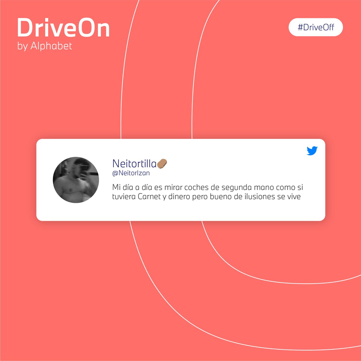 driveon_es's tweet photo. Es una ilusión hasta que el momento llega, entonces, ¡ahí estaremos para ti! #DriveOff
Vía @NeitorIzan https://t.co/ohgku7WMWt