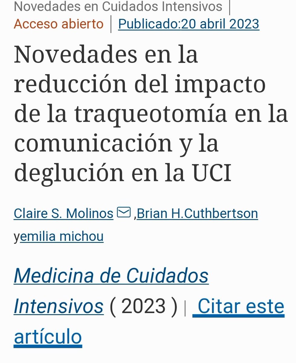 aeeorlcc's tweet photo. ➡️Pacientes traqueostomizados en UCI perciben la incapacidad para hablar, la sed y la dificultad en la deglución como traumáticas.
El uso de válvulas fonatorias y  técnicas de vocalización con insuflación de aire sobre cuff puede mejorar estos aspectos. 👇🏿
https://t.co/iWGp34gZuL https://t.co/t1N7XzMAbL