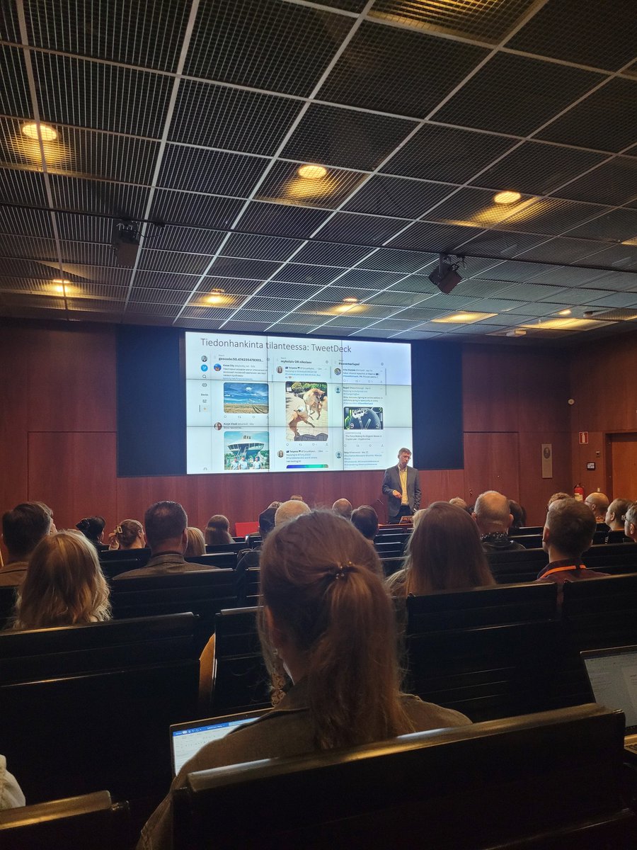 Nyt on tutkivan journalismin #tutki2023-konferenssi startattu! Puhumassa Supon <a href="/vpkivimaki/">Veli-Pekka Kivimäki</a> netissä liikkuvien tietojen varmistamisesta. Edessä kaksi päivää tutkivia vinkkejä ja inspiroitumista.
