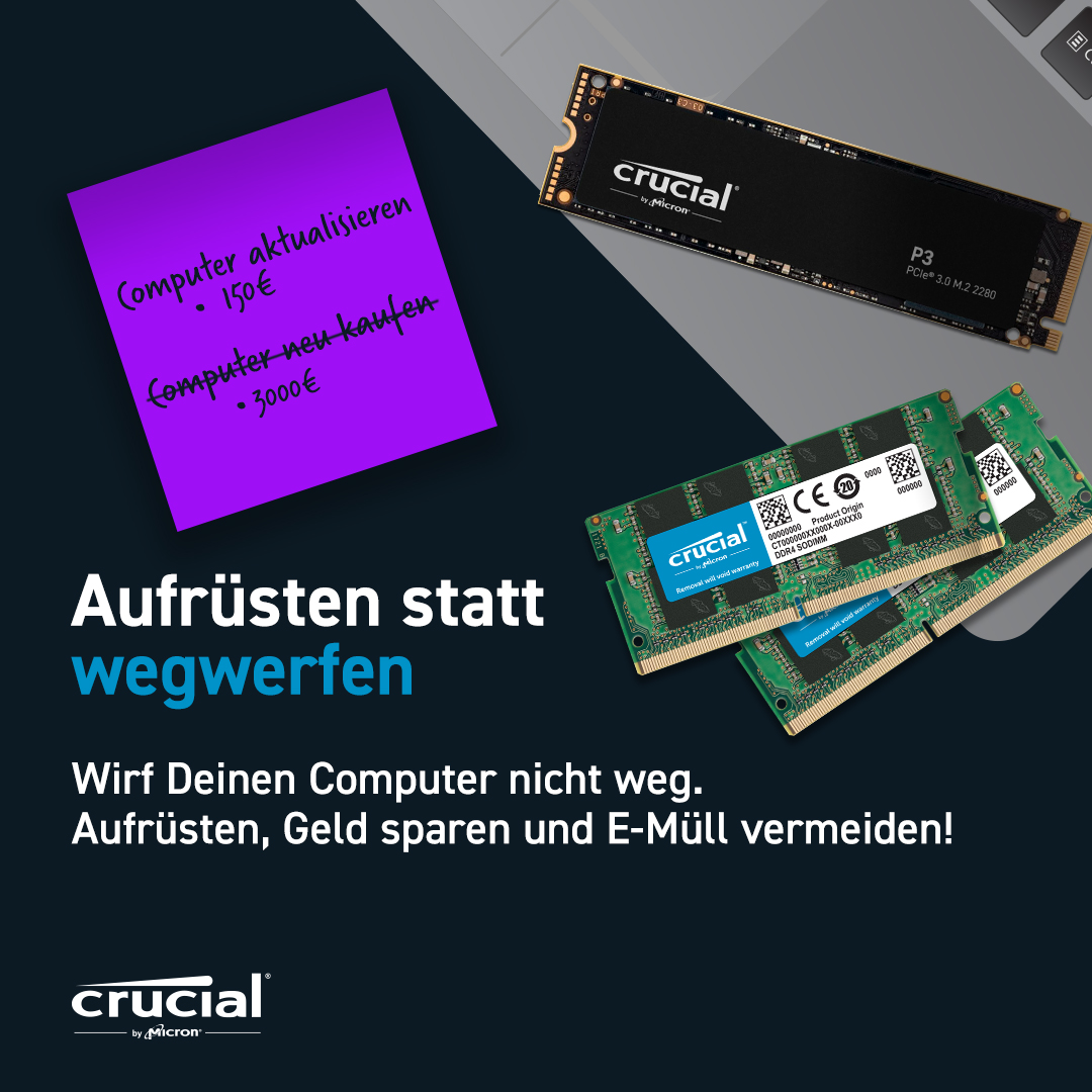 Ist Ihr Computer zu langsam?
Sparen Sie stattdessen Geld, verbessern Sie die Leistung und reduzieren Sie Elektroschrott durch Aufrüsten.
Erfahren Sie mehr
⬇️⬇️⬇️
dexxit.de/dexxit/nicht-e…

#dexxit #wuerzburg #distribution #b2b