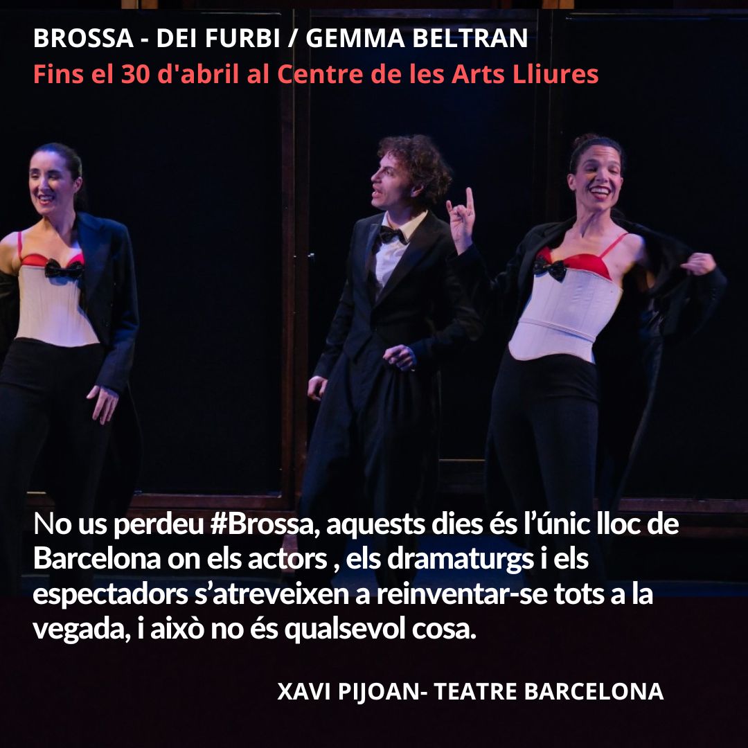 DeiFurbi's tweet photo. "Un lloc on reinventar-se, tots plegats i a la vegada, i això no és qualsevol cosa" 

Fa por i emoció a parts iguals. 

Podeu llegir la crítica sencera de @xavipijoan en aquest enllaç de @BarcelonaTeatre: 

https://t.co/1p1L7qNI3S https://t.co/jMs3TP3EYg