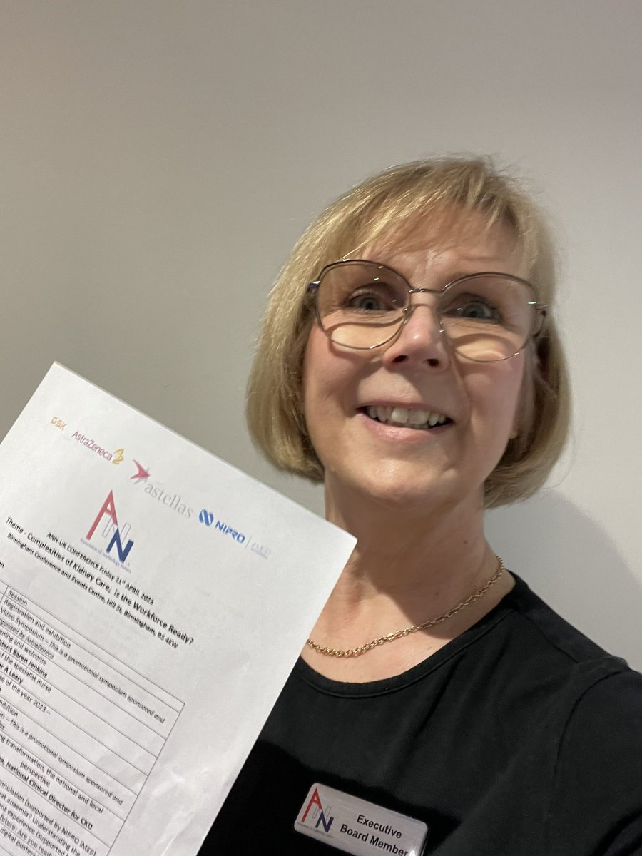 Proud to be an ANN UK exec and all ready for today’s annual conference’The complexities of Kidney care; is the workforce ready’? Bringing kidney nurses together 
#annuk #annuk23