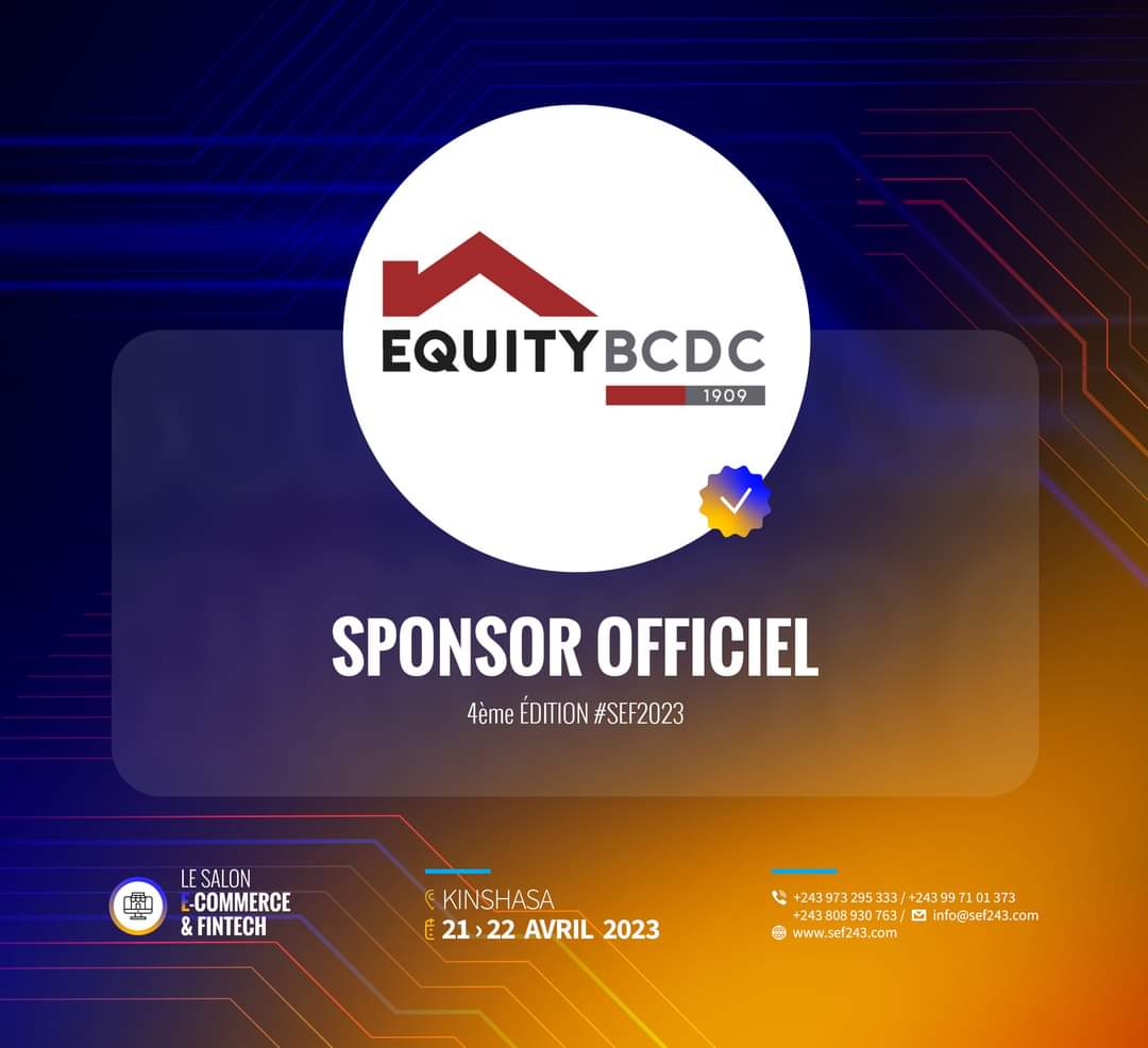 EquityBCDC's tweet photo. Retrouvez-nous aujourd'hui à notre stand. Vous pourrez souscrire à nos produits digitaux et en savoir plus sur les solutions que nous mettons en place pour les Fintechs.

#EquityBCDC #Labanquelaplusdigitale #SEF2023 https://t.co/OCV1lI49wU