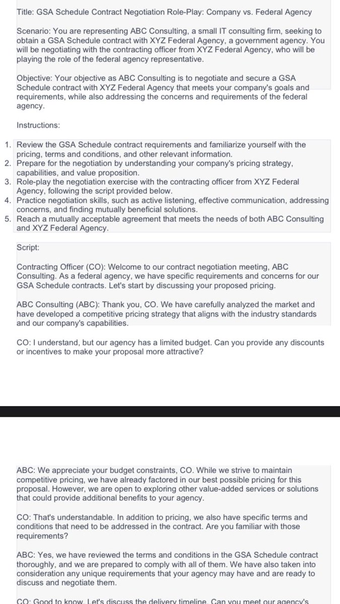 C2FUSN's tweet photo. Master the art of federal acquisitions with our Contract Vehicle Domain Expert #MasterClass! 🛍️💼📝 Learn all about GWACs, @USGSA Schedules, advantages, disadvantages, real-world examples, and more! Here’s a few sample pages from the full training manual! Stay tuned for more! https://t.co/khmxcUxRAk