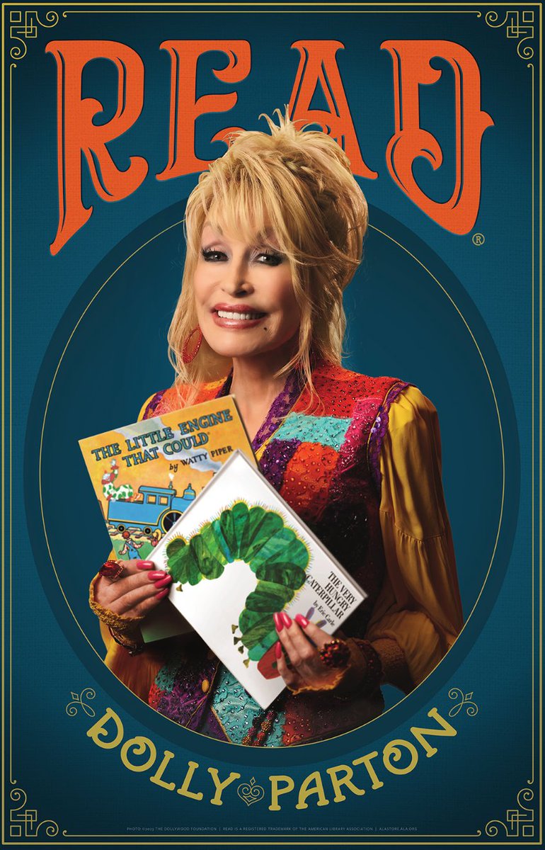 lizmcgettigan's tweet photo. Awesome! Dolly Parton Awarded Honorary Membership in the American Library Association @ALALibrary #dollyparton #reading
https://t.co/33c3oyYlxp https://t.co/xvo9LIcghN