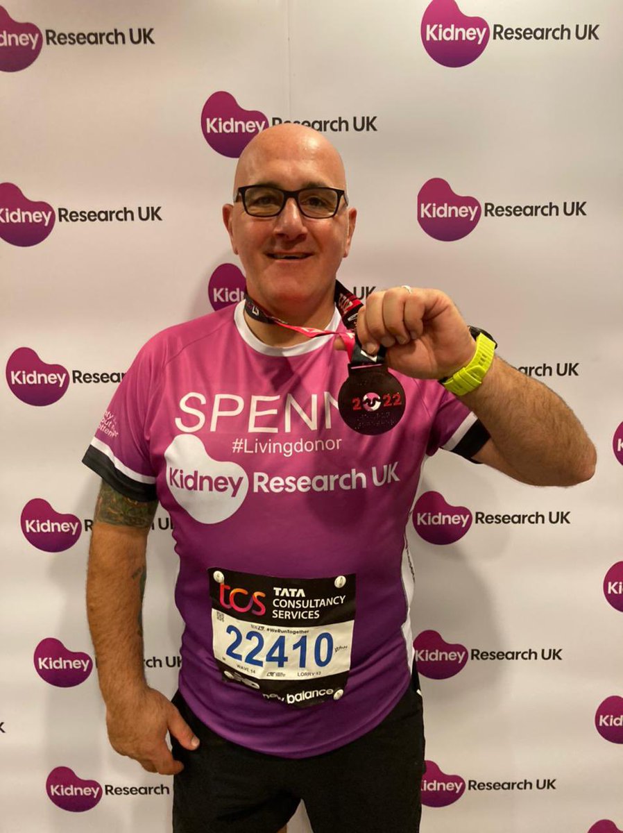 Good luck to all those running <a href="/LondonMarathon/">TCS London Marathon</a> on Sunday for <a href="/Kidney_Research/">Kidney Research UK</a> you’ll have an amazing day! 💜  go smash it! Stay hydrated run your own race but above all Enjoy it 🏃🏻‍♂️