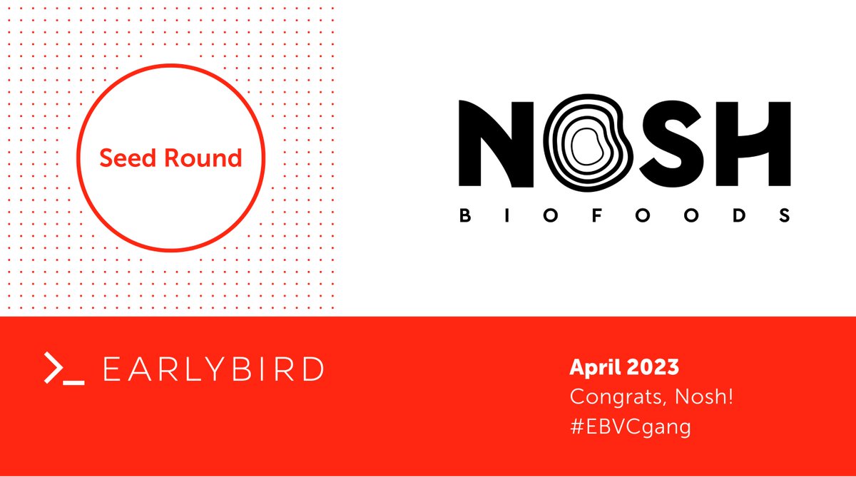 Earlybird VC (@earlybirdvc) on Twitter photo 🌱Bye to bland plant-based products & hello to flavorful Nosh bio, developing a new class of fermentation-based ingredients to sustainably tackle food industry challenges! 🍄
Congrats on a EUR 3.2 M Seed in time for Earth Day. 🌍
📰 <a href="/sensorpunk/">Dan Taylor</a> delivers: bit.ly/3V9UlJ7 🌱Bye to bland plant-based products & hello to flavorful Nosh bio, developing a new class of fermentation-based ingredients to sustainably tackle food industry challenges! 🍄
Congrats on a EUR 3.2 M Seed in time for Earth Day. 🌍
📰 <a href="/sensorpunk/">Dan Taylor</a> delivers: bit.ly/3V9UlJ7