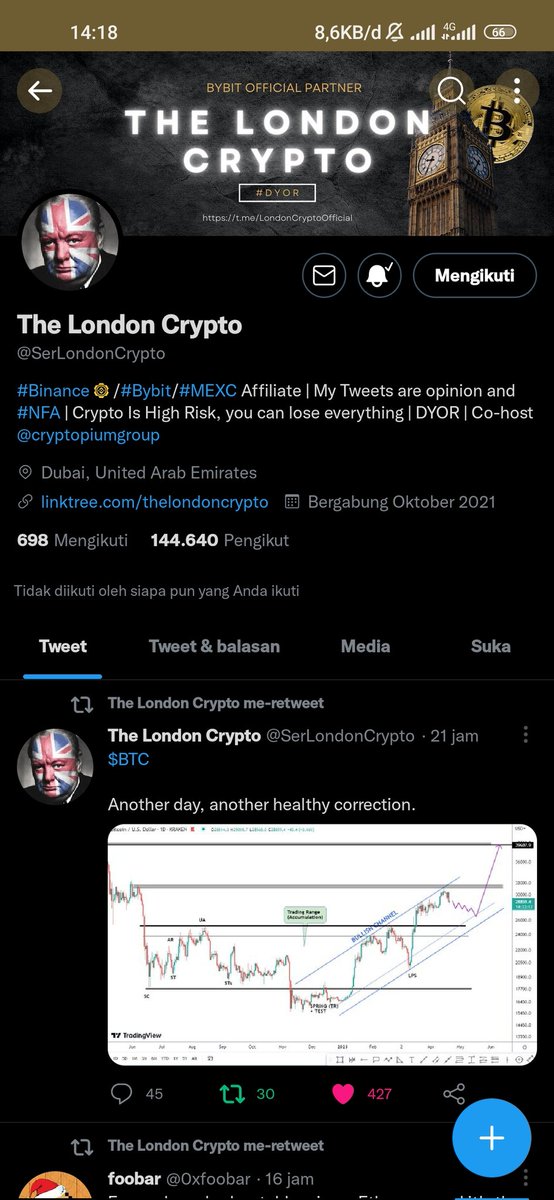 SmithAxs99's tweet photo. @SerLondonCrypto Done sir 👍 https://t.co/q8EL9uoODq