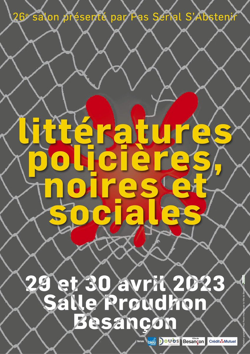 didierfohr's tweet photo. Ravi, comblé et impatient de retrouver les copines et copains du salon des Littératures policières noires et sociales les 29 et 30 avril à  la Salle Proudhon. J’y serai avec le p’tit dernier, Le Sang de La Chapelle, qui se déroule en partie à Ronchamp https://t.co/UVFrpKhiV7