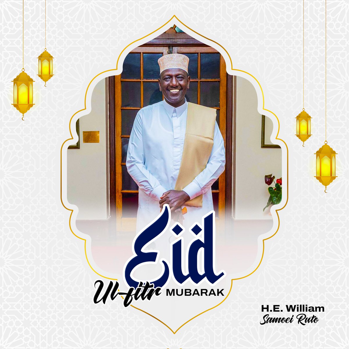 WilliamsRuto's tweet photo. May Allah ﷻ accept your fasting, prayers, charity and righteous deeds and allow us to see many more months of Ramadans in faith and good health. Aameen. https://t.co/dfsfR4VpGs