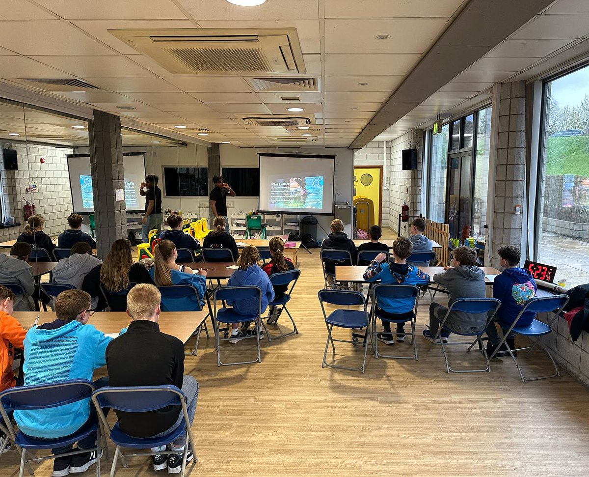 Fantastic sports psychology sessions for our county, regional and national swimmers last night. A lot was learnt and taken away from the sessions. A huge thank you to Taylor for the valuable talks🧠 🏊‍♂️💨#sportspsychology #mindset #swimming