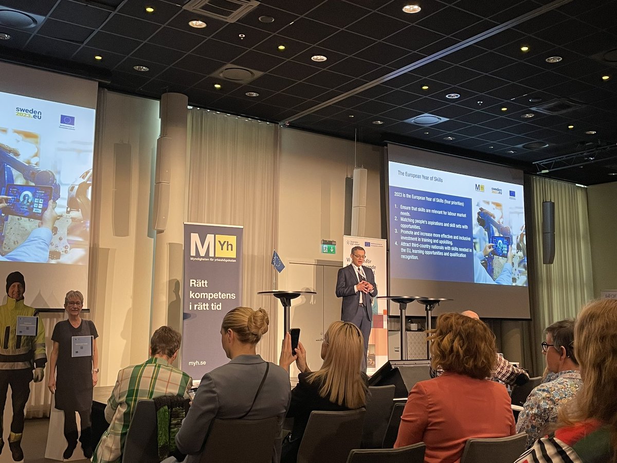TimoHalttunen's tweet photo. Participating today in the #SkillsMeetupSE in Malmö Sweden. 

This year is the European year of Skills!

When recognizing skills, we should remember that much of our learning happens outside the classroom. https://t.co/2qzDAJJA4w