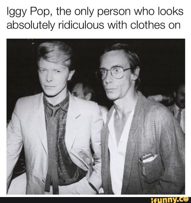 Happy 76th birthday to sweating lunatic Iggy Pop. 