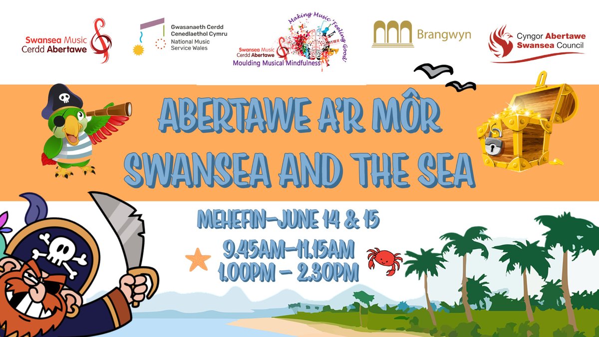 Free Event: Swansea Music presents ‘Swansea and the Sea’ A National Music for Wales ‘Live Experience’ for Y4 Swansea pupils <a href="/Brangwyn/">Brangwyn</a> Hall. Schools book at Grand Theatre Box Office. Phone 01792 475715 Email:Swansea.grandreservations@swanseagov.uk                  #liveexperiences