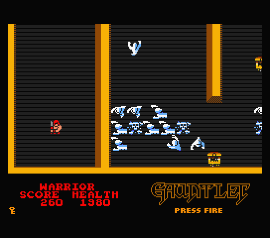 Supmsx's tweet photo. ガントレット  / Gauntlet
#MSX #MSXWorld game of the week 
A classic brought for the MSX2 by @AAMSX , graphics and sounds are faithful to the original, well done 😊👍 https://t.co/jlMu01CvNR