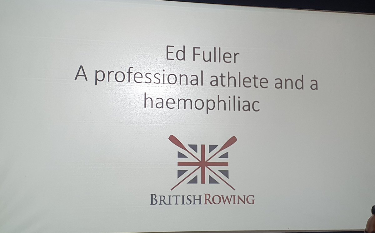 HCPA11's tweet photo. Keynote speaker Ed Fuller, who described life as a rower with #haemophilia.
Truly inspirational recount of haemophilia related challenges, rowing training schedule, role models, goals and motivations
#CantSeeCantbe @hcpa11 @ParalympicsGB https://t.co/ifOW1kWRzc