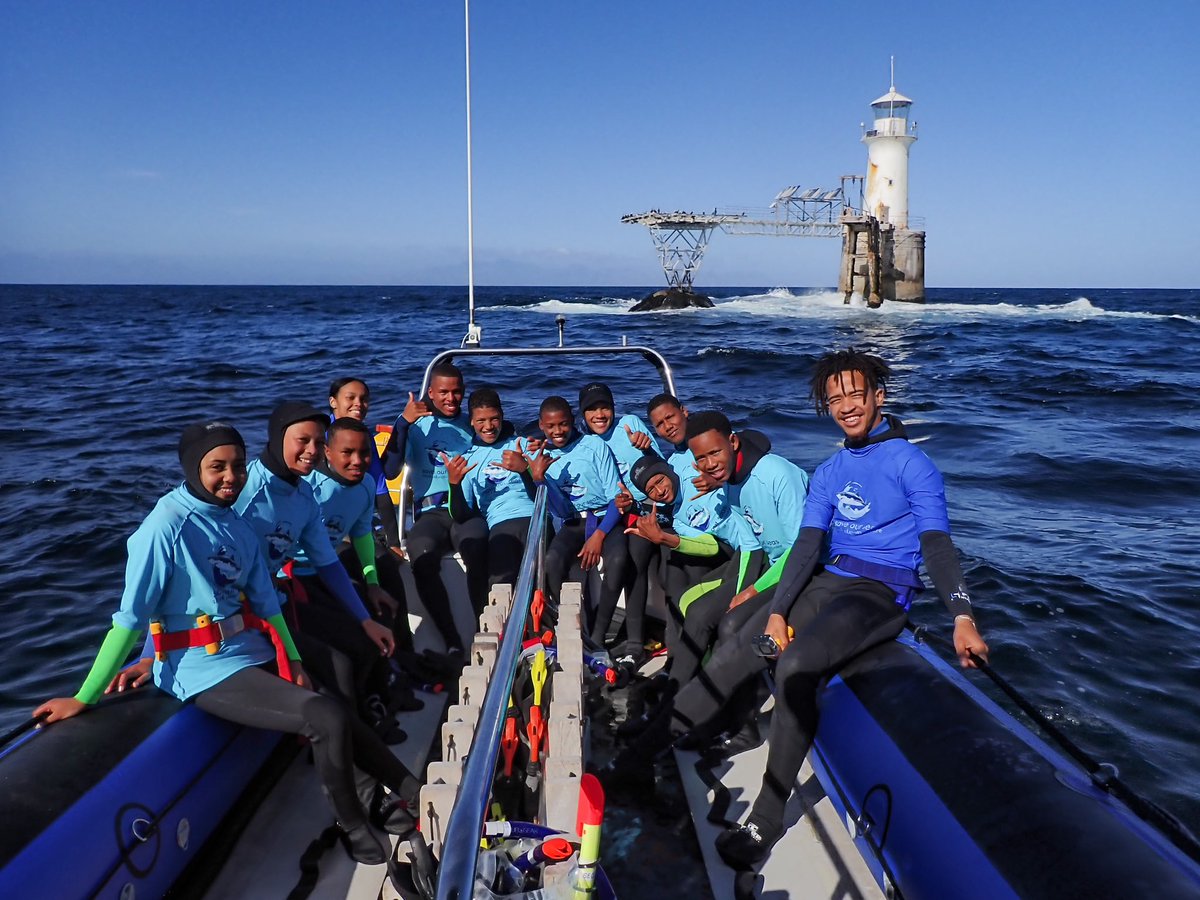 sharkcentre's tweet photo. Just like that, our time with the #MarineExplorers learners from Eco Active has come to an end!
The ten learners who started with us in January made it through the programme and qualified as #PADI skin divers.
We can't wait to see your new skills grow. https://t.co/5Fxfaf2SfT