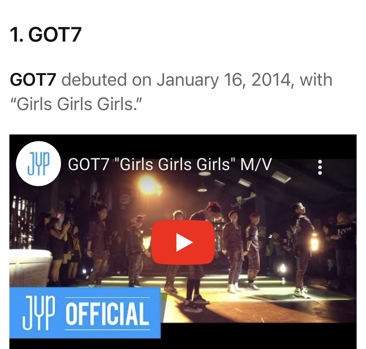 snacknok's tweet photo. มีเพียง 11 วง K-Pop ที่เดบิวต์เมื่อ 9 ปีก่อน
ที่ปัจจุบันยังไม่ได้ยุบวง

กลุ่มศิลปิน K-Pop เต็มไปด้วยสมาชิก
ที่มีความสามารถซึ่งได้พยายามอย่างเต็มที่
เพื่อทุ่มเทให้กับการแสดงทุกครั้ง 
แต่ไม่ว่ากลุ่มนั้นจะมีพรสวรรค์มากเพียงใด 
จะมีศิลปินเพียงไม่กี่คนเท่านั้นที่สามารถ
สร้างมันขึ้นมาได้ในอุตสาหกรรมที่มีการแข่งขันสูง

ในปี 2014 วง K-Pop ที่มีความแตกต่างกัน
มี 60 วงเดบิวต์ แต่มีเพียง 12 วงเท่านั้น
ที่ยังคงโปรโมทอยู่ใน 9 ปีต่อมา

1. #GOT7
GOT7 เดบิวต์เมื่อวันที่ 16 มกราคม 2014 ด้วยเพลง “Girls Girls Girls”

แม้ว่าสมาชิกทุกคนของ GOT7 
จะออกจาก JYP Entertainment 
และเซ็นสัญญากับเอเจนซี่ใหม่ 
แต่กลุ่มของพวกเขาก็ยังคงทำงานร่วมกันอยู่ 
สมาชิกไม่เพียงแค่มุ่งเน้น
ไปที่งานเดี่ยวของพวกเขาเท่านั้น
เพราะเมื่อเร็วๆ นี้พวกเขาคัมแบ็คกลุ่ม
@GOT7 ด้วยเพลง “NANANA”
🎧https://t.co/hLE9P2H4lg

🔗https://t.co/BYXUUJ1XDp