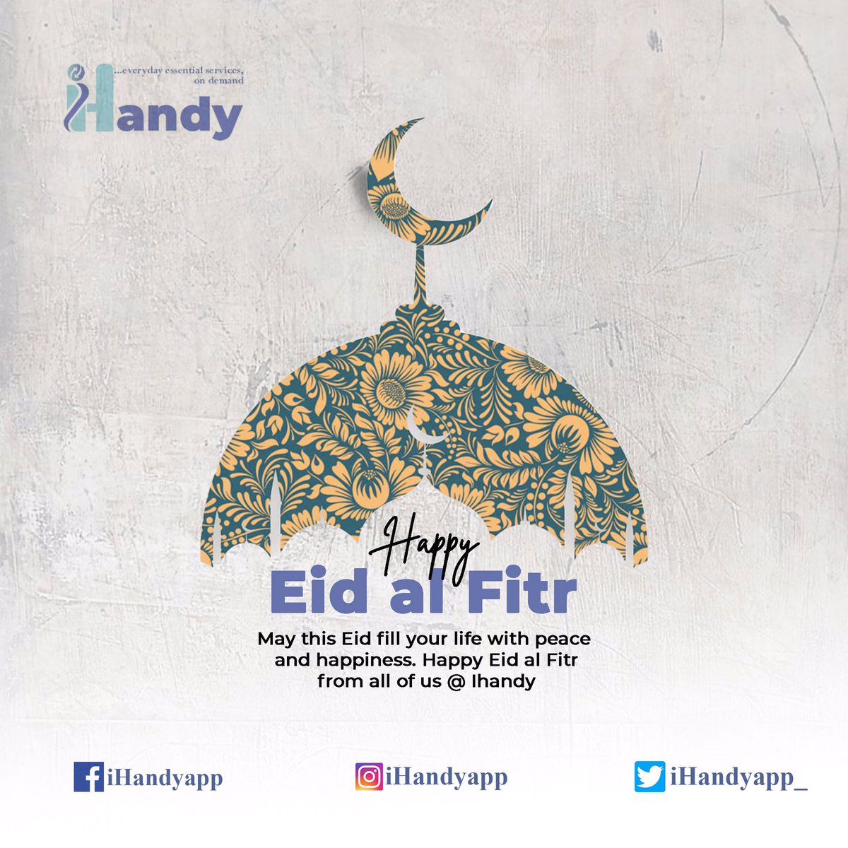 iHandyapp_'s tweet photo. Happy Eid al Fitr from all of us at IHandy Everyday essential services on demand
#ihandy #Happy #Holiday https://t.co/JwwnbPsJo1
