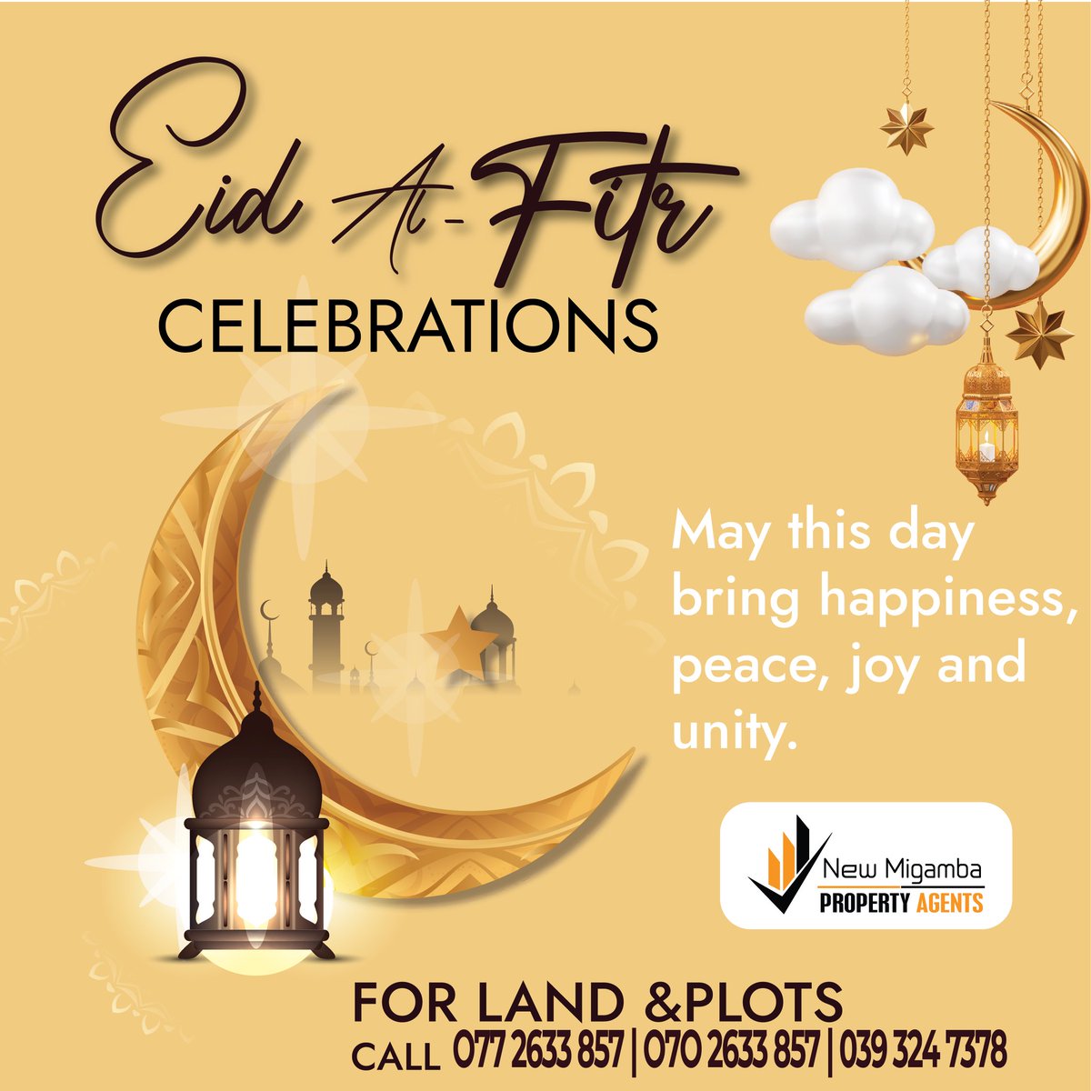 NewMigambaAgent's tweet photo. Happy Eid day celebrations friends.
#mbarararealestates #land #megasale #Eid2023 #MbararaCity #ramadhan2023 https://t.co/XkQcZmQDRS