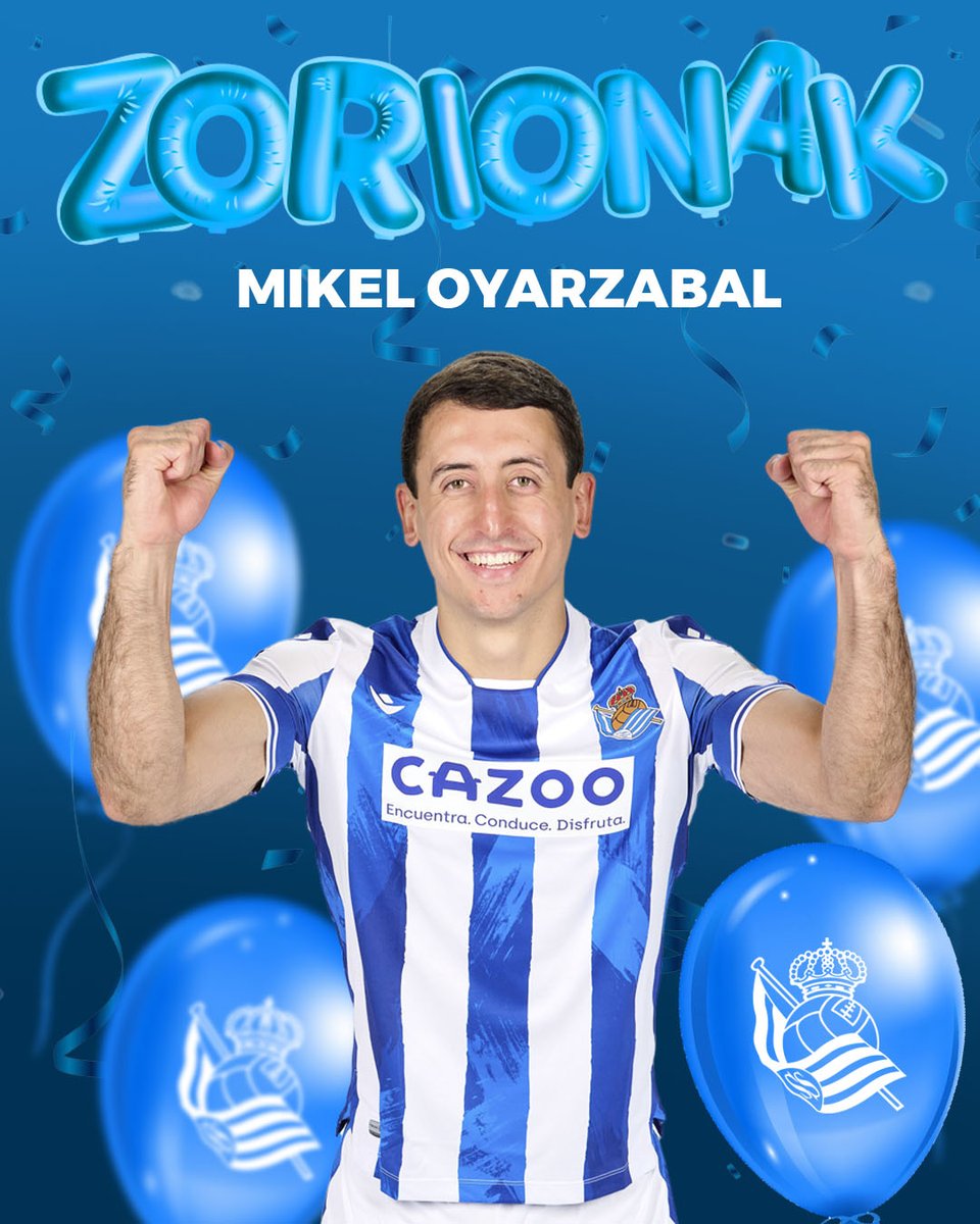 🎂 ¡Hoy es el cumpleaños de @Mikel10oyar! 🎂 Zorionak Mikel! 🎉 💬 ¡Felicítalo! #AurreraReala