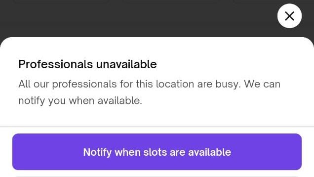 MeAbhishekBose's tweet image. . @urbancompany_UC have been trying to book AC servicing for the past 2-3 days but getting the same notification.  @abhirajbhal 

Location: Chhatarpur, #NewDelhi
.
.
.
.
.
.
.
.
.
.
@jagograhakjago @BandBajaateRaho 
#ACServicing #Urbanclap #urbanCompany 
#EidUlFitr #BlueTick