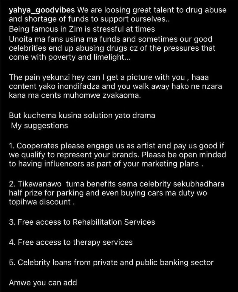 tabanimcgucci's tweet photo. These influencers are so myopic they don't realise that in a goodvibes Zimbabwe they won't have to beg to pay half price for parking.

When we say they should speak up against misgovernance and corruption, they look the other way and feign neutrality.

Let's suffer together 😂 https://t.co/ZhXpb4lFiK
