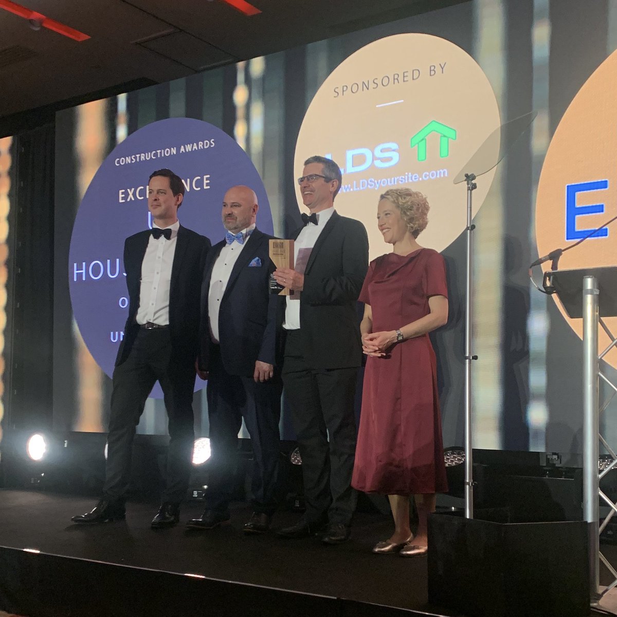 nfbuilders's tweet photo. Congratulations Ermine Construction 🎉 Winners of the UK Small House Builder of the Year - Under 10 Units per Year #ConstructionAOE! @LDSyoursite thank you for sponsoring the award 🏆 https://t.co/DxjrGMOCaJ