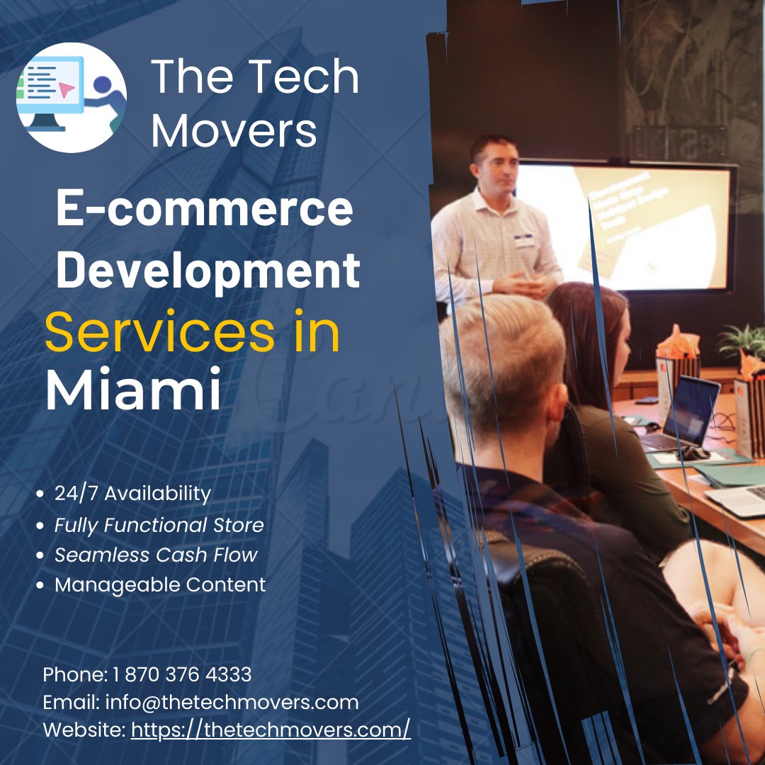 NYCTraductor's tweet image. E-Commerce Development Services in Miami
#virtualassistant2u #websitedesignerinlagos #WebsiteDesigningCompany #WEBSITEDESIGNS Phone: 1 870 376 4333 Website: thetechmovers.com GMB: tinyurl.com/thetechmovers Address: 6185 West Rd. Suite 51, Mount Pleasant Arkansas 72561