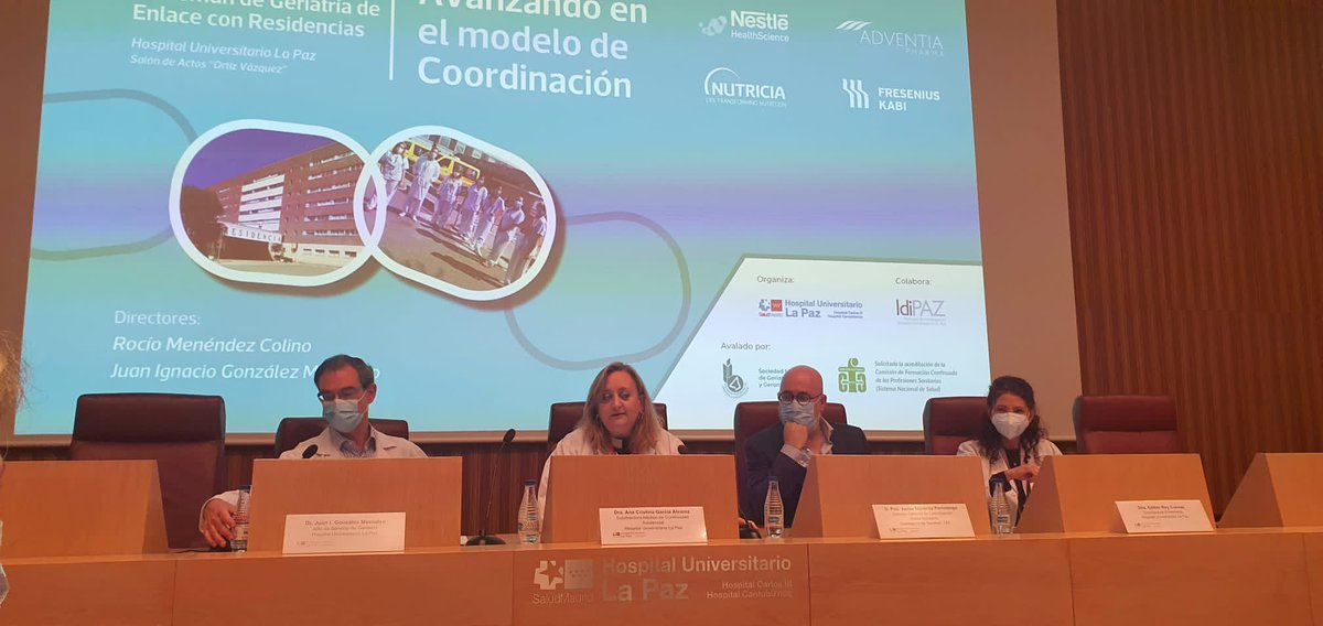 rociomcolino's tweet photo. Comenzamos la III Jornada de puesta en común de Geriatría de Enlace con Residencias 
Muchas gracias a los 180 inscritos por vuestro interés y a los ponentes y moderadores por vuestra participación . Esperamos que sea un día provechoso para todos @GeriatriaLaPaz @SocGerMadrid https://t.co/wLAtdcMFxD