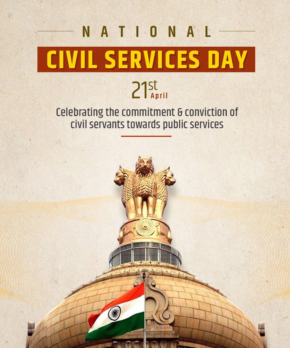 Jitendranath21's tweet photo. Greetings and wishes to all civil servants on the occasion of 16th National Civil Services Day. 
#CivilServicesDay https://t.co/NsJrjs1XDT