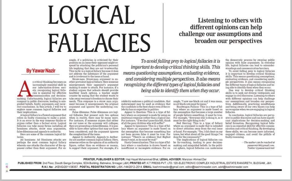 yawarnazirmir's tweet photo. My article,published today in Kashmir Reader  .
Give it a read.

https://t.co/xro3k9JEE4 https://t.co/M9FowxWKCy
