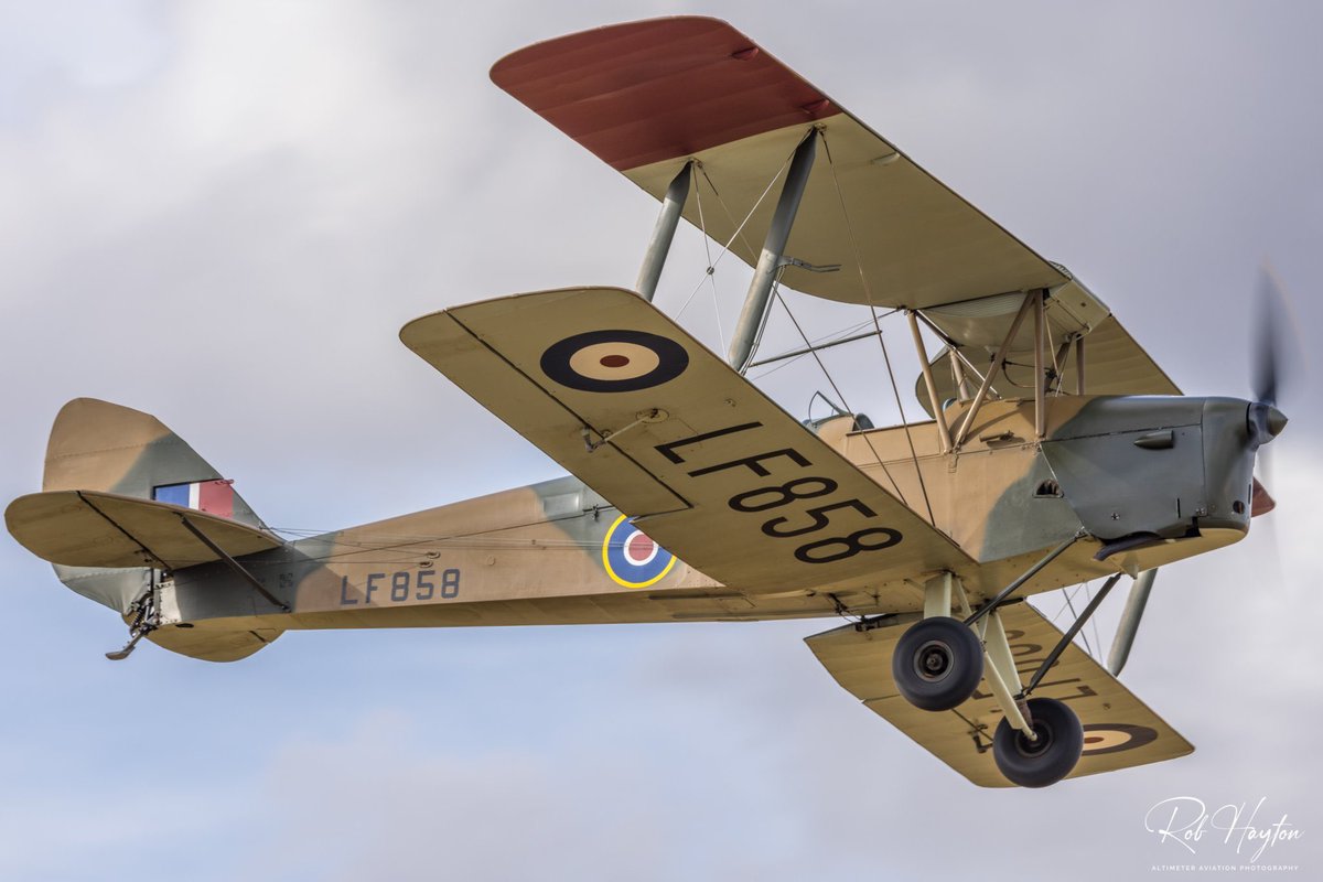 DH-82B Queen Bee LF858 (G-BLUZ) at Little Gransden Air & Car Show last August…⁦@deHavMuseum⁩ ⁦@LittleGransden⁩ #TigerMoth #FoxMoth #GipsyMoth #DeHavilland #QueenBee #Airshows #AviationPhotography #AirshowPhotography #BiPlane #FullersHillFarm