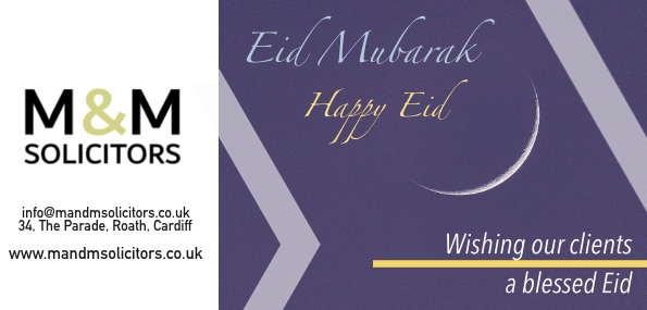 SolicitorsMandM's tweet photo. Eid Mubarak!
from the M&amp;M Solicitors team

#EidMubarak2023 #Eid #HappyEid https://t.co/f2kS4tczfh