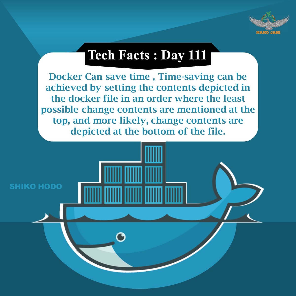 mahojase's tweet photo. Tech Facts: Day 111

#docker #programming #technology #dockercontainers #dockerfile #dockerdevelopment #development #dockerprogramming #dailytechfacts #Mjit https://t.co/hsyP9X8aK5