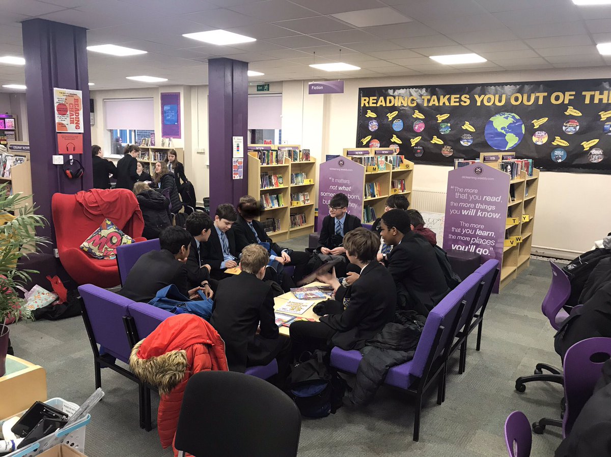 BC_OLC's tweet photo. …..before the storm 🤣😬🤔🙌 @BcccWellbeing @BC_EnglishDept @BishopChalloner @BishopSend @heath_kings @uksla @LibraryofBham #loveourlibrary https://t.co/fZjVUpss3p