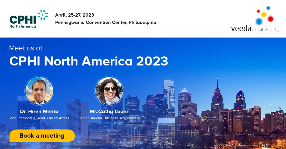 veedacr's tweet photo. Do not forget to interact with our experts at #CPHI North America 2023 and learn how @Veeda can add value to your #drugdevelopment journey for your Generics, #ComplexGenerics, #Biosimilars and Innovator drug candidates.
Book a meeting – https://t.co/sdHjb0eWZQ
#CPHINorthAmerica https://t.co/2kmcDI10zi
