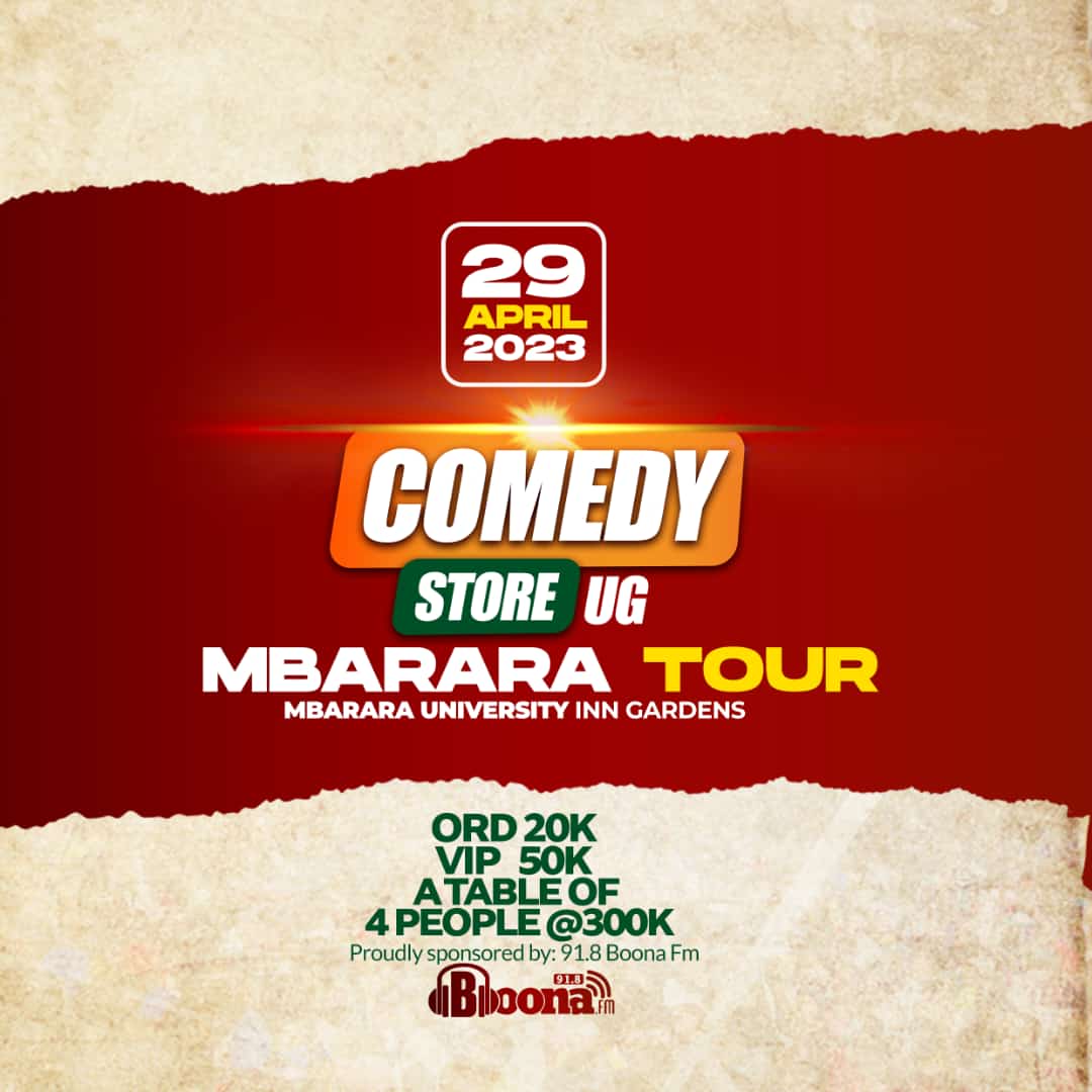 edith_atukunda's tweet photo. Counting days to comedy store ug in mbarara at University inn proudly sponsored by @BoonaFm 
featuring several artists and comedians 🔥🔥 https://t.co/KI7ohEyzh2
