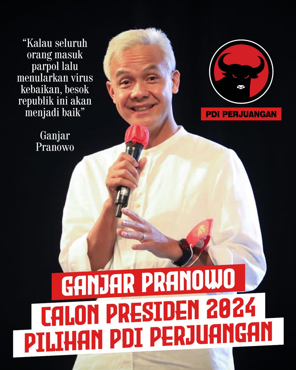 felipea79033313's tweet photo. @Gus_Raharjo @ganjarpranowo kenapa   ganjr di usung bu mega? karna ganjr kader yang potensial bawa PDIP hatrick   #GanjarCapres2024 https://t.co/fOcm6d88nx